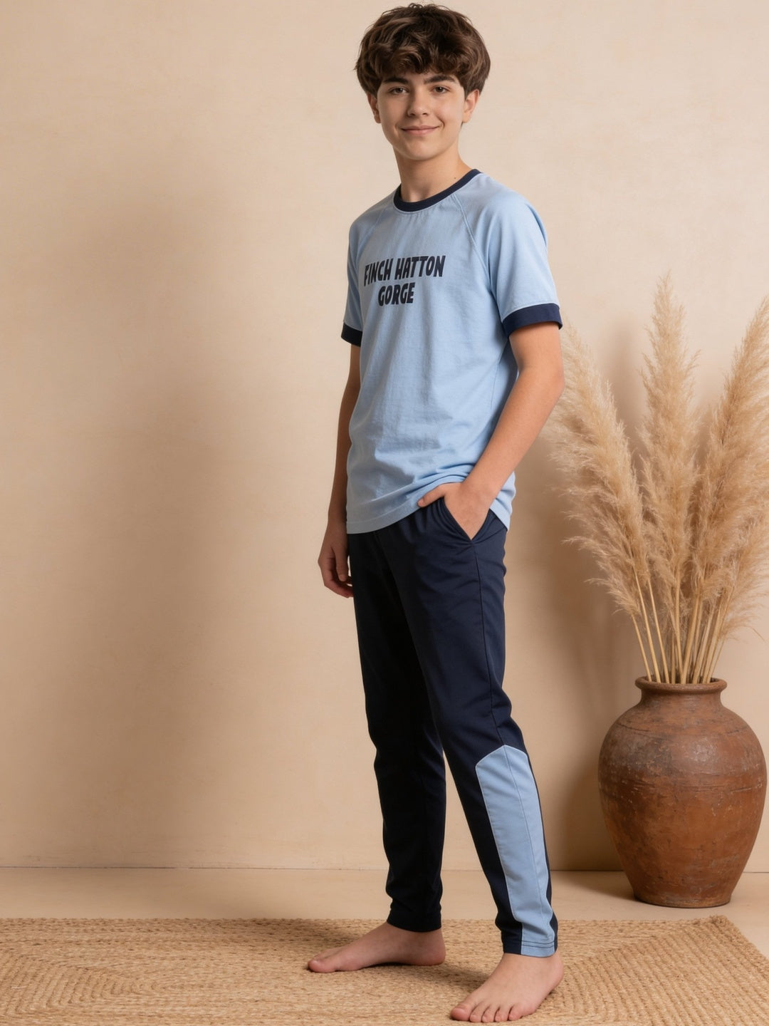Lil Tomatoes Boys Cotton Night Suits - Ocean Blue