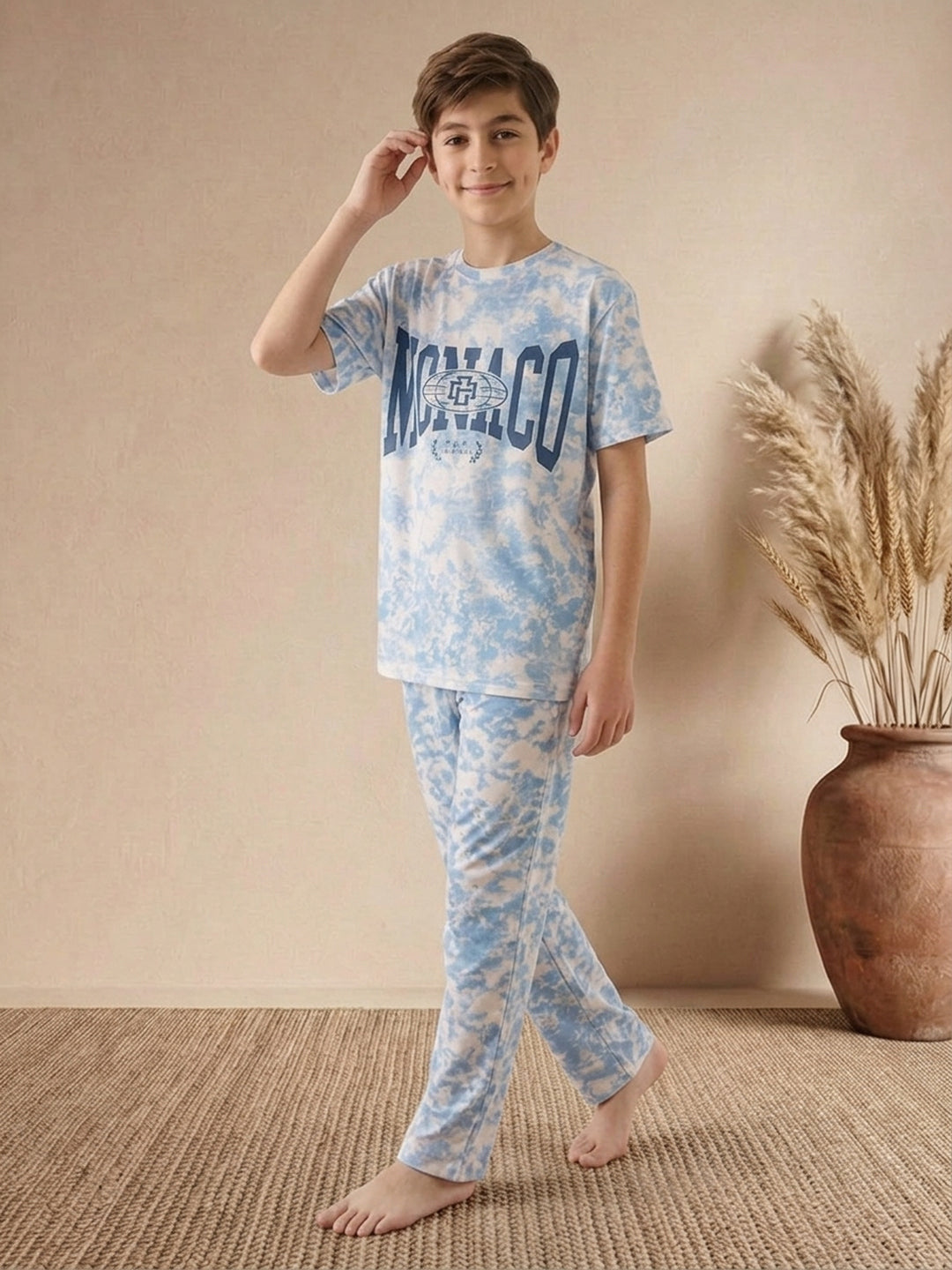 Lil Tomatoes Boys Cotton Night Suits - Blue