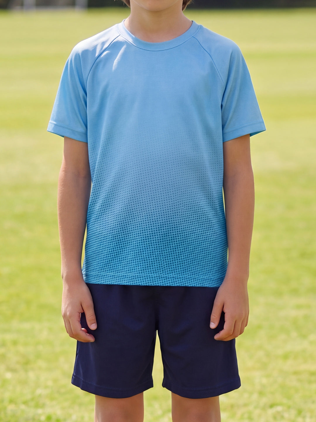 Lil Tomatoes Boys Sportswear Sets - Light Blue