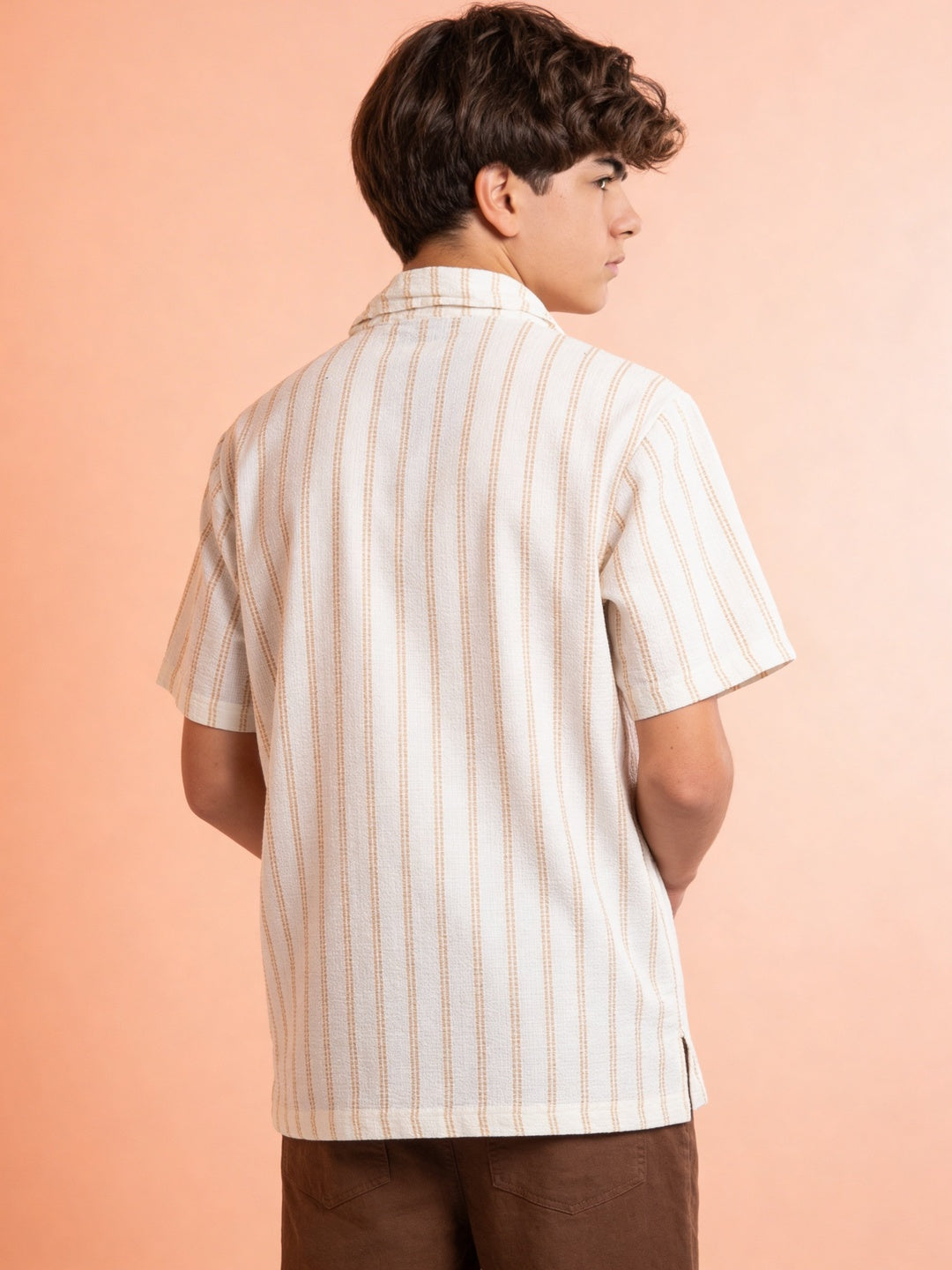 Lil Tomatoes Boys Cotton Shirt - White