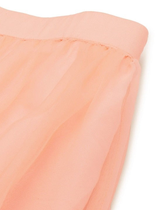 Bollywood Vogue Ready To Wear Baby Pink Organza Embroidered Lehenga - Additional View 1