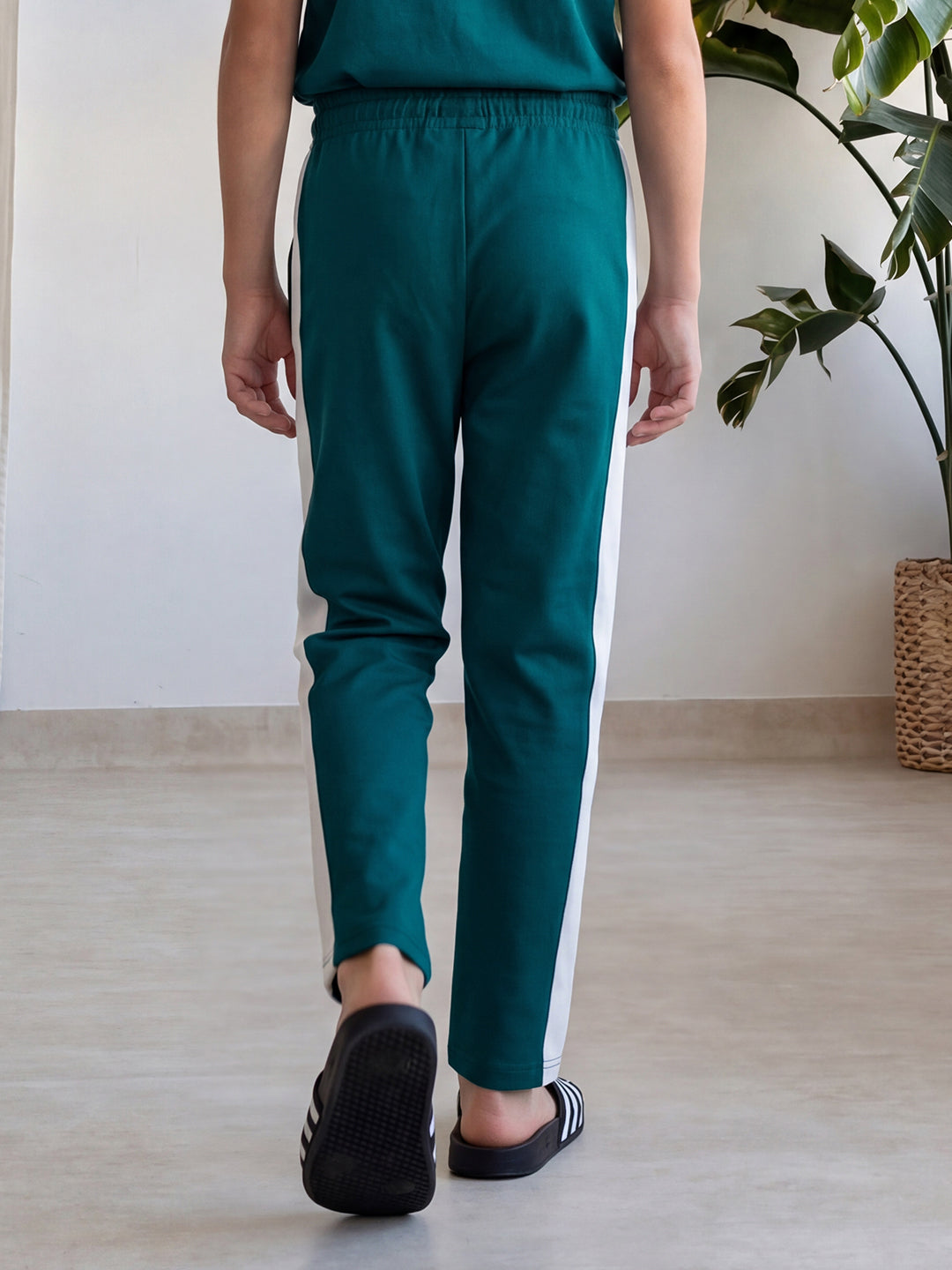 Lil Tomatoes Boys Cotton Looper Trackpant - Teal