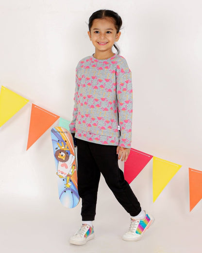 Flamingo Dance Kids Sweatshirt - KS-GYFLM-1-2
