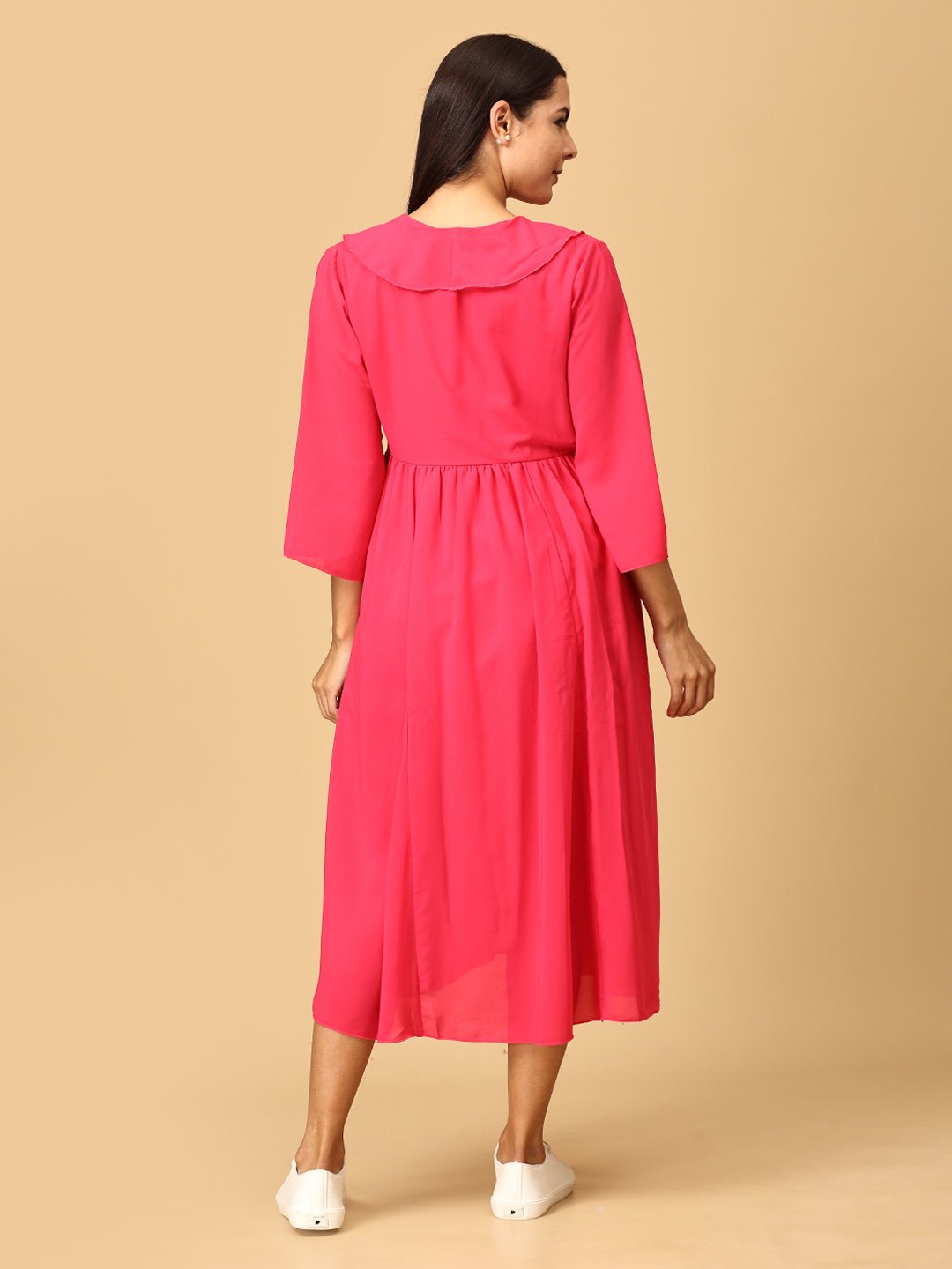 Flashback Fuchsia Maternity Dress - DRS - FSHC - S