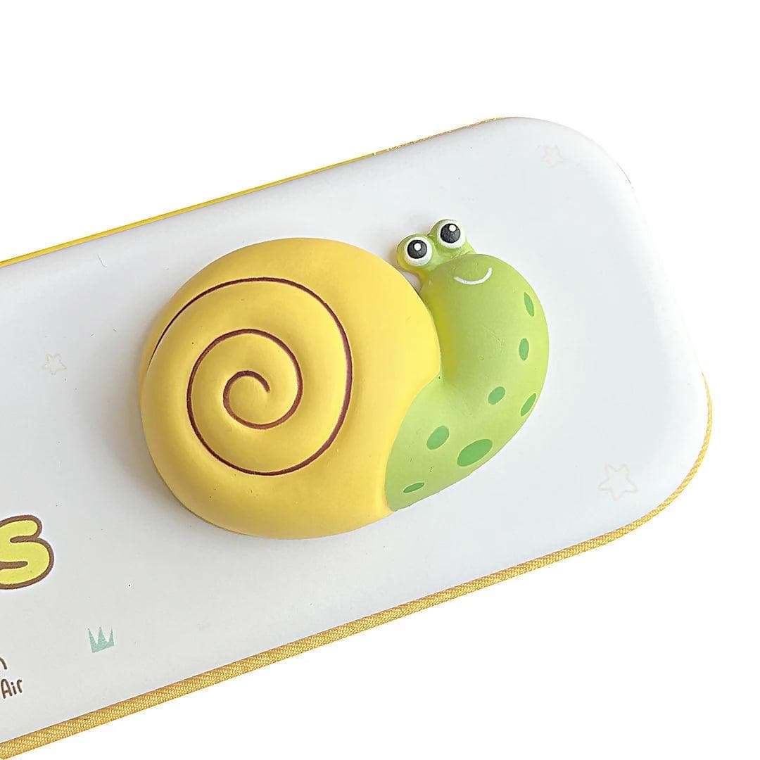 Muilty Shade Squshy Snail Destress Pencil Case - HalfPe