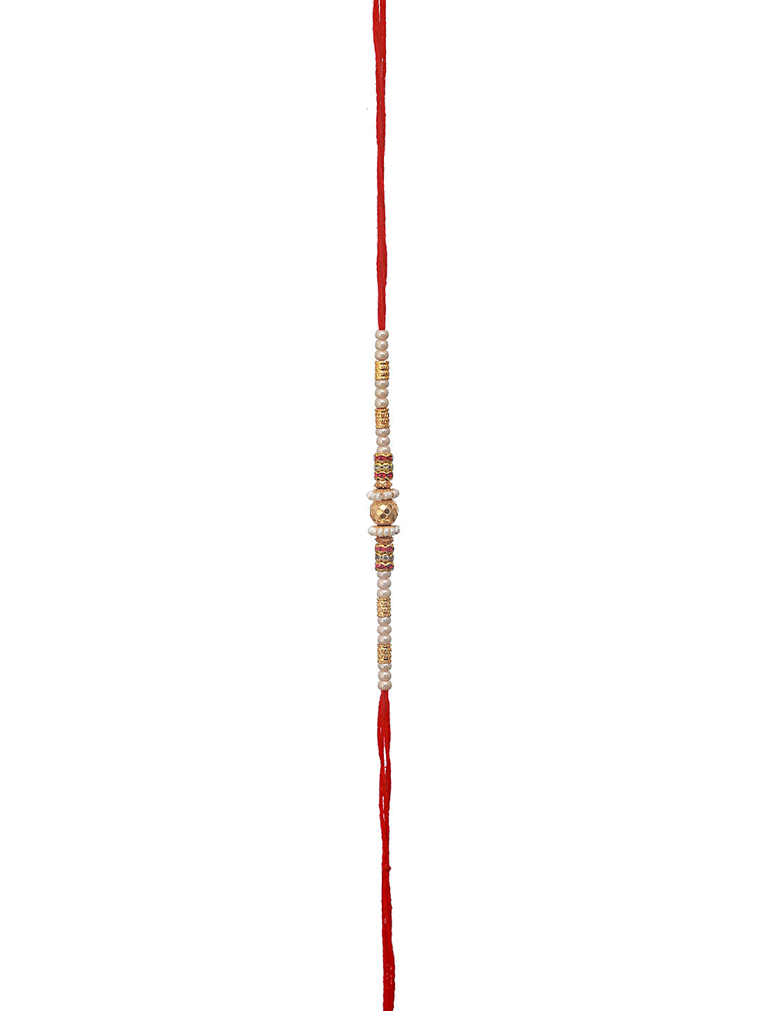 Set Of 4 Men Brown & Blue Rudraksh Beaded Spiritual Rakhi With Roli & Chawal
