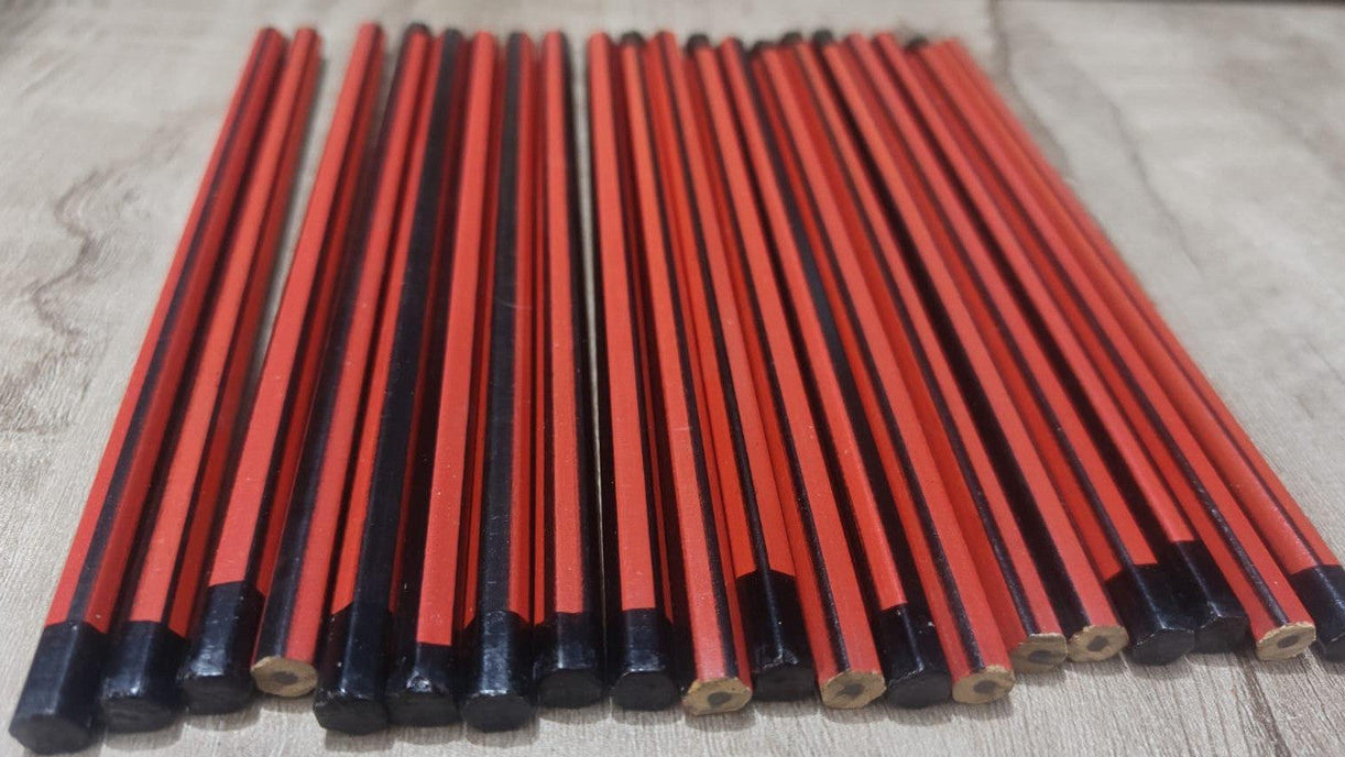 S4U Super Dark Graphite Pencil Jar – 100 Pencils (Red & Black) – image 4