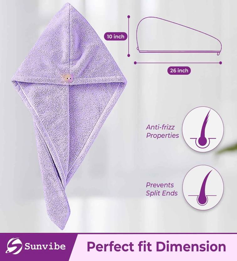 Casacraft by Pepperfry 1 Piece Microfiber Bath Linen Set M  (Purple, Pack of 1)