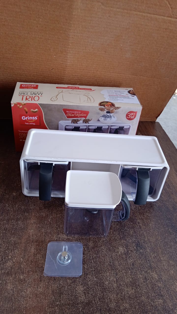 Grinss Modular Spice Storage Box Set (3 Pc) HP DD