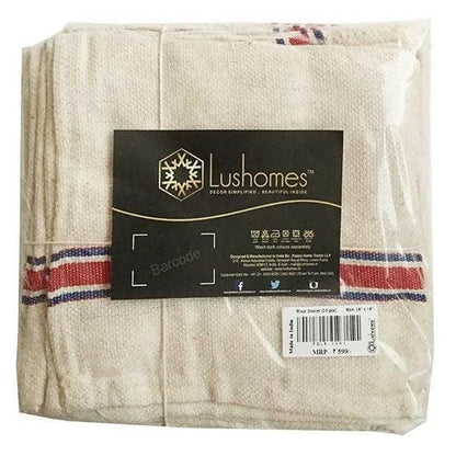 Lushomes Ultra Absorbent 12 pcs Floor Cleaning Duster (Size: 20"x20", Off white) - HalfPe