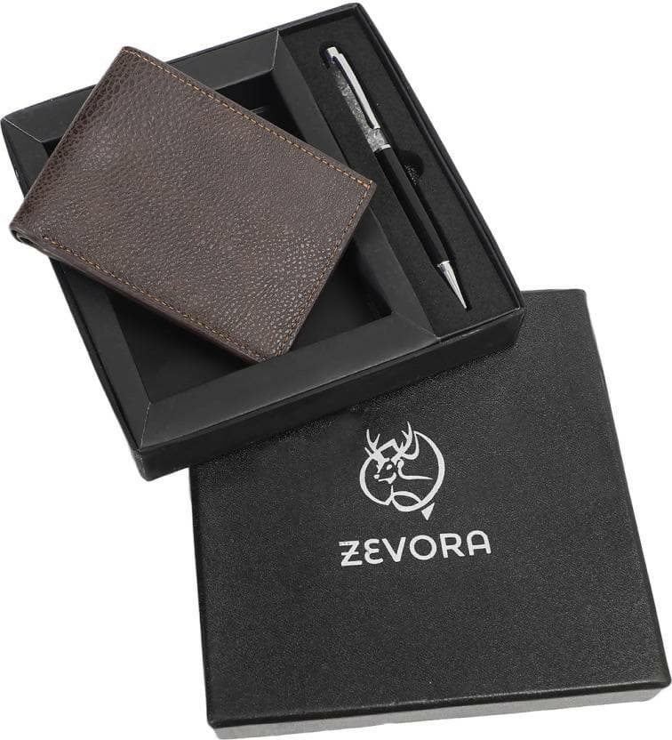 ZEVORA Travel Genuine Leather Wallet (3 Card Slots) - HalfPe