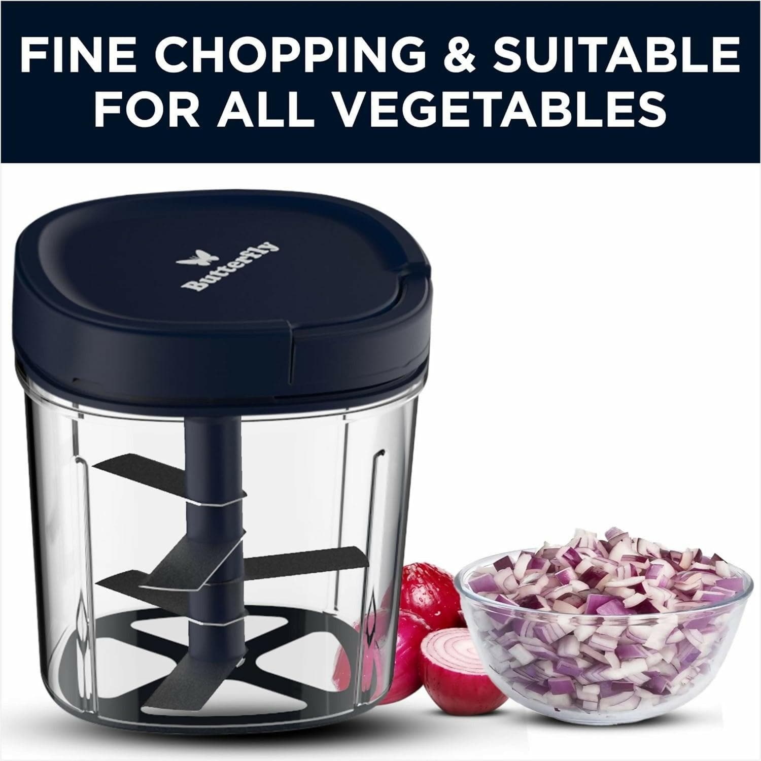 Butterfly Premium Vegetable Chopper (900 ml) - HalfPe