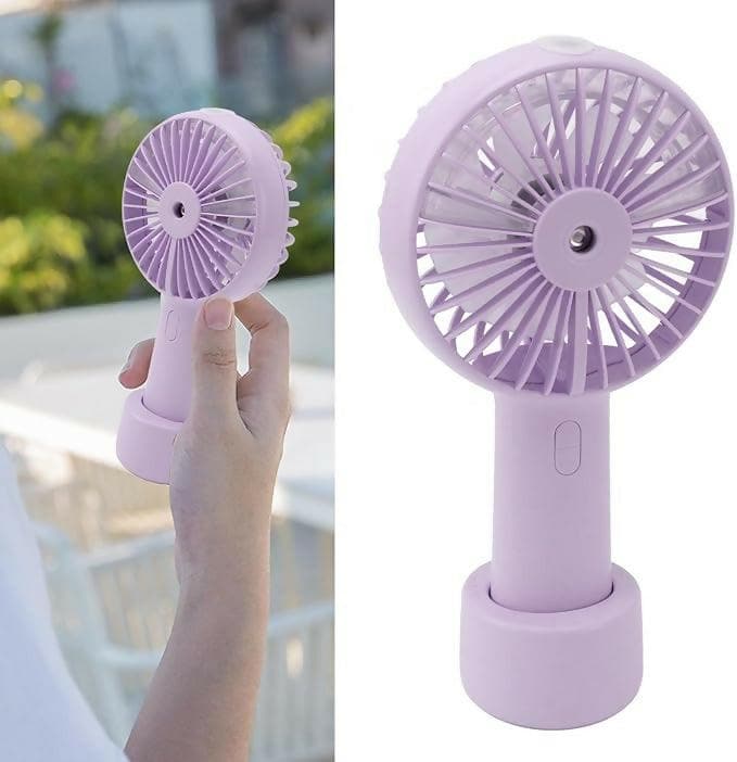 Mini Cartoon Style Rechargeable Fan used in all kinds of places (Multicolor) - HalfPe