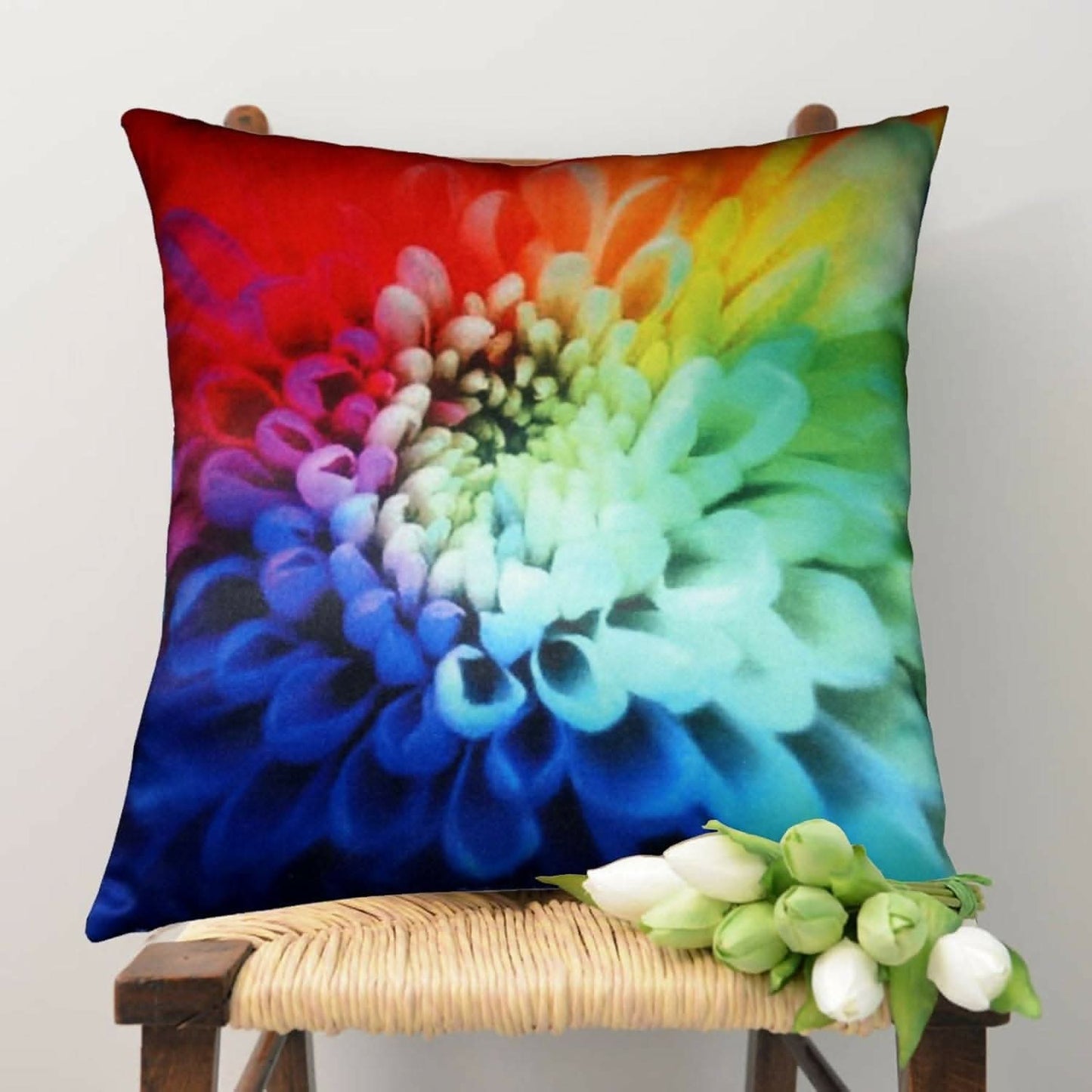 Lushomes Printed Cushion Cover (16 x 16 inches, Single pc) - HalfPe