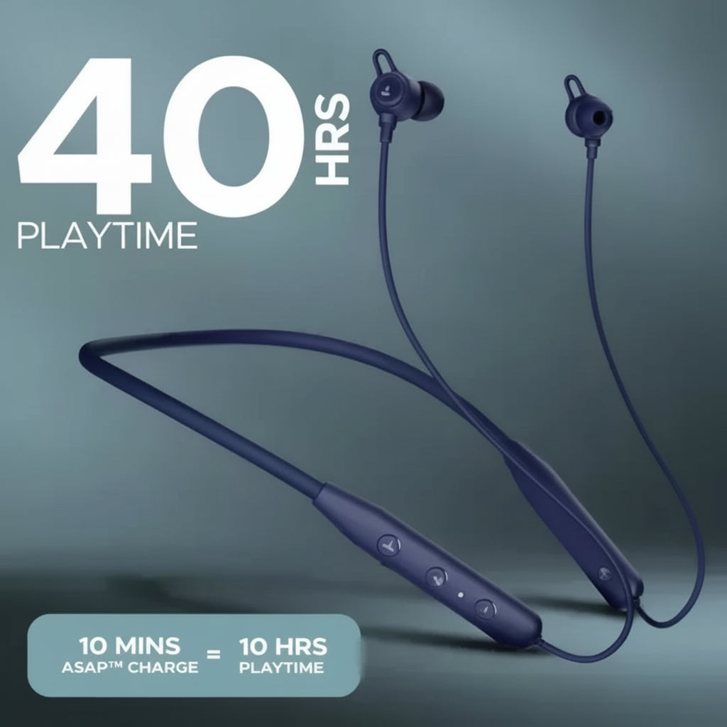 boAt Rockerz 109 with Dual Pairing, 40 HRS Playback & ASAP Charge Bluetooth (Multicolor)