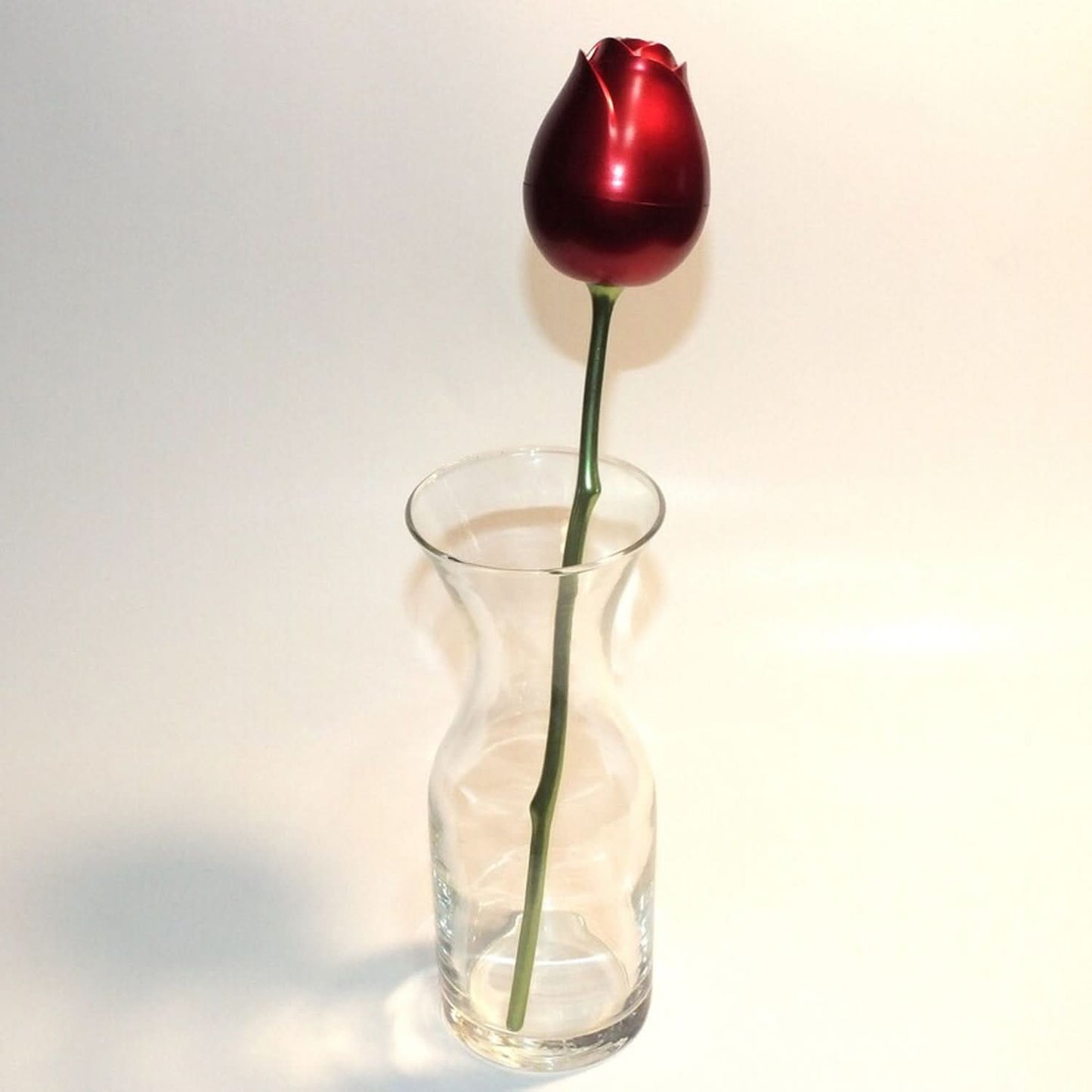 Metal Red Rose Jewelry Box for Couples