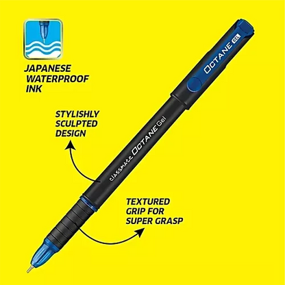 Classmate OCTANE GEL PEN by THE MARK Gel Pen (Pack of 5 X 4 = 20 pens, Ink Color - Blue)