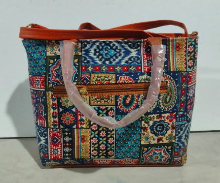 Handled Printed Shopping Bag for women (TPT)