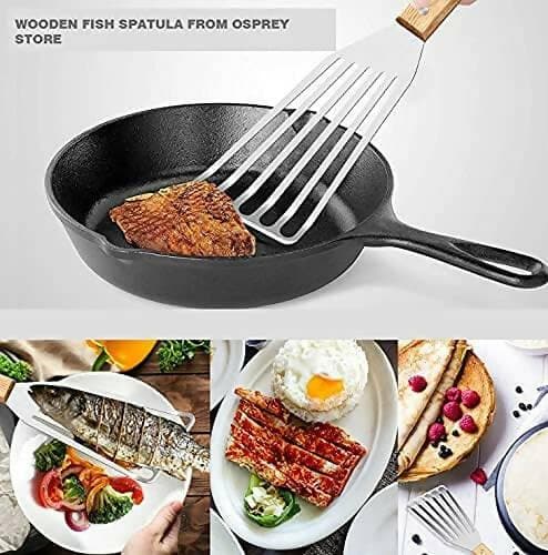 P-plus international stainless steel wide thin kitchen fish spatula - HalfPe