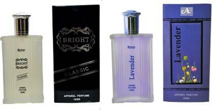 Aone Bright Classic and Lavender Perfume for Men 100ml each (Pack of 2, 200ml)