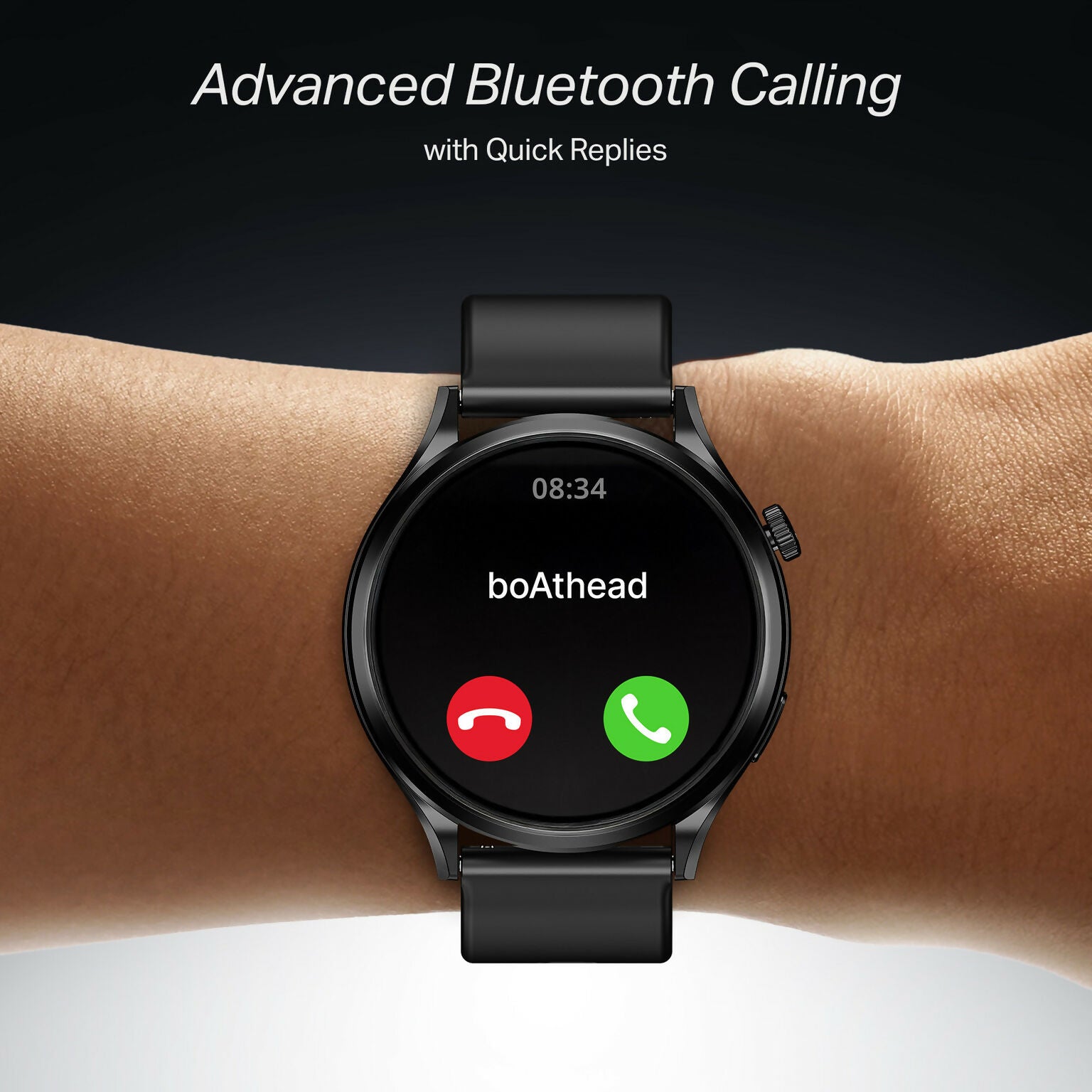 boAt Lunar Discovery Pro Smartwatch with 1.39" HD Display, Bluetooth Calling, Premium Metal Build, Emergency SOS & 7-Day Battery Life (Active Black)