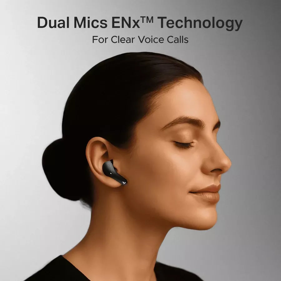 boAt Airdopes Plus 311 TWS Earbuds with 50H Playback, ENx™ Noise Cancellation, ASAP™ Fast Charging, Bluetooth v5.3, Low Latency Mode