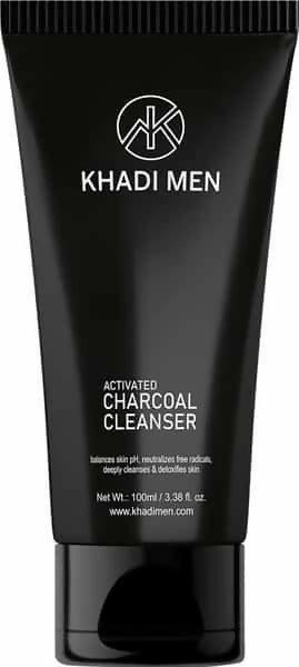 Khadi Men Activated Charcoal Cleanser Deeply Clean - HalfPe