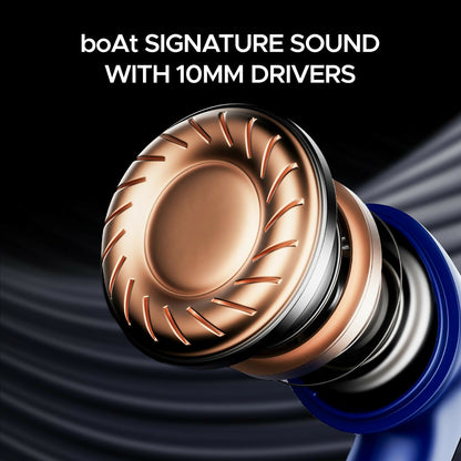 Boat Airdopes Plus 318 with  Bluetooth &  TWS Ear Buds Wireless Earphones with mic (Starry Blue)