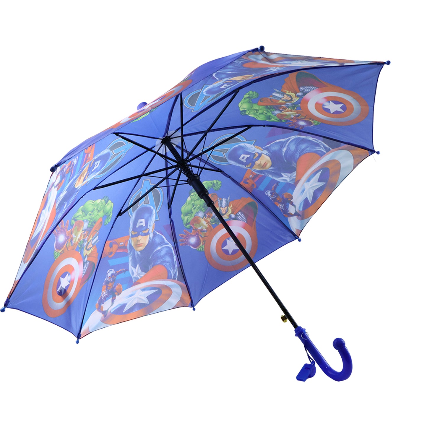 Umbrella With Handle And Lightweight Safety Round Plastic Cap