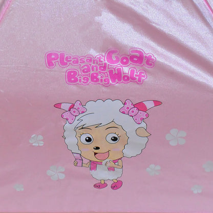 Cartoon Foldable Sun Umbrella for Kids – UV Protection & Travel Friendly