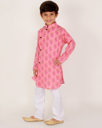 Gulabi Floral Boys Pajama Kurta Set - KP-GFBKS-0-6
