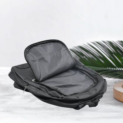 Slim Durable Polyester Laptop Backpack – Water-Resistant College Bag for Men & Women