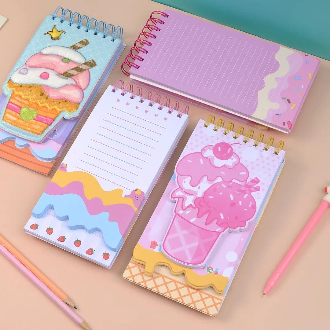 Desirable Glittery Ice Cream Diary For Everyone - HalfPe