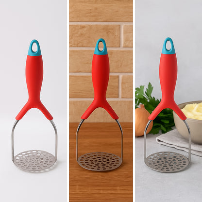 Kitchen Food Masher Fruit Tool Masher Professional Masher Kitchen Tool Kitchen Masher With Comfortable Grip Heavy Duty Potato Masher Perfect For Bean Vegetable Fruits Masher (1 Pc)