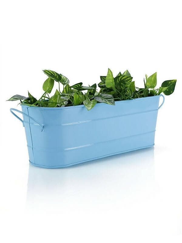 Oval Planter Large Blue - HalfPe