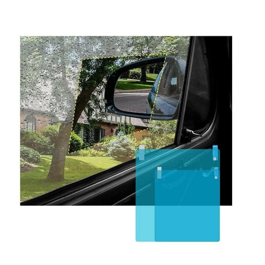 Rear-View Mirror Rainproof Anti-Water Protective Film Sticker (Single Piece) - HalfPe