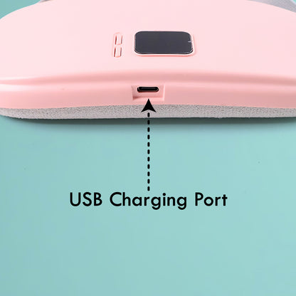 Rechargeable Smart Warm Palace Belt With Heating and vibrating Relieve Period Cramp Pain Menstrual Waist Belt for Cramp Period Care (1 Pc)