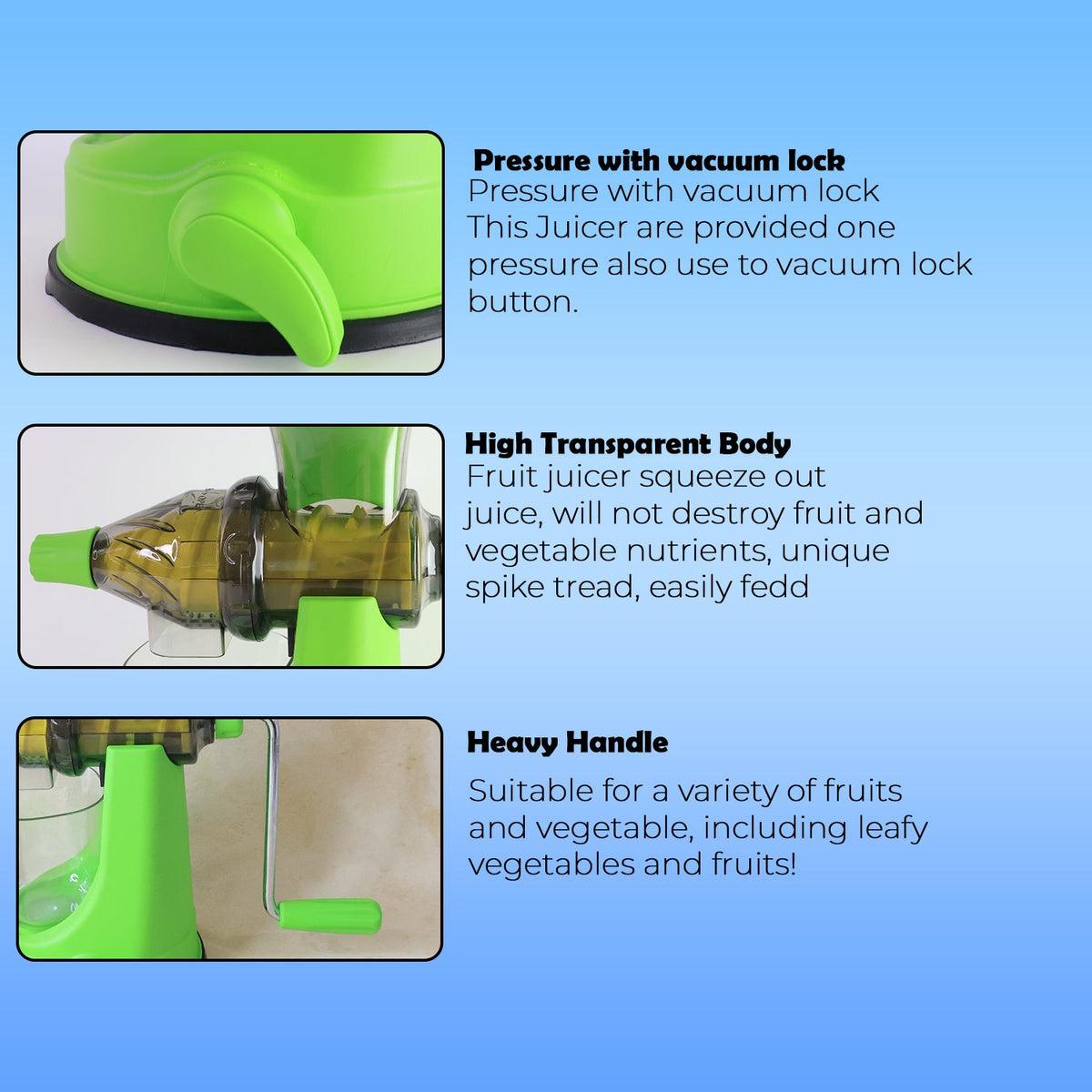 Supermom Manual Multi-functional Fruit And Vegetable Juicer (1 Pc) HP DD