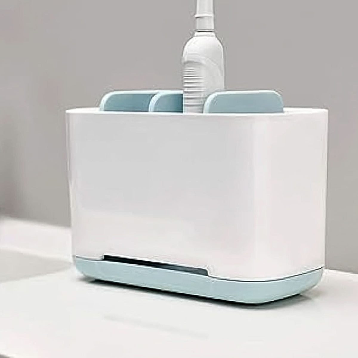 6 Compartment Multi Purpose Organizer Toothbrush Holder Stand Plastic Caddy (1 Pc) HP DD