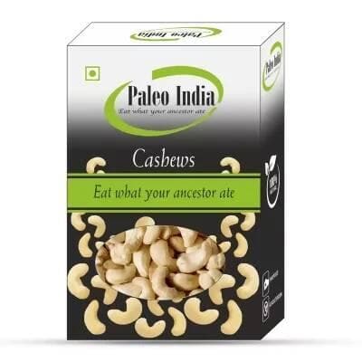 Paleo India Whole Medium Size Cashews W320| Kaju Cashew Dry Fruits (200gm) - HalfPe