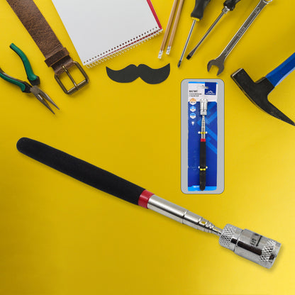 1 Pc Telescopic Pick up Tool Magnetic Mini LED Magnet Tool for Picking up Screwdriver Nuts and Bolts Metal Screw Hand Tools