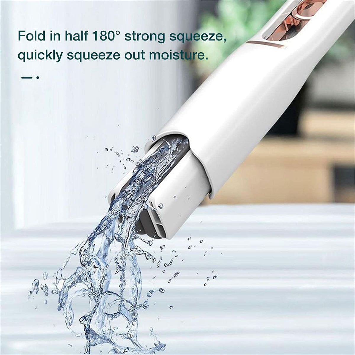 Portable Self-squeeze Short Mop Mini Hand Wash-free Strong Absorbent Mop With 1 Cotton Head Cleaning Sponge For Bathroom Kitchens Table HP DD