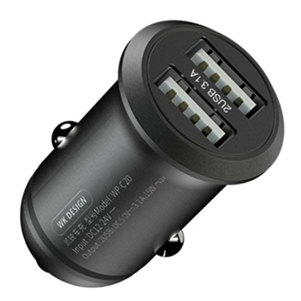 Car Charger Wp C20(Black) - HalfPe