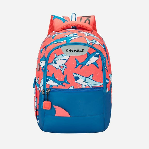 GENIUS Splash 15CB 23L Multicolor Blue Backpack for School, College & Travel HalfPe - FW -TPT