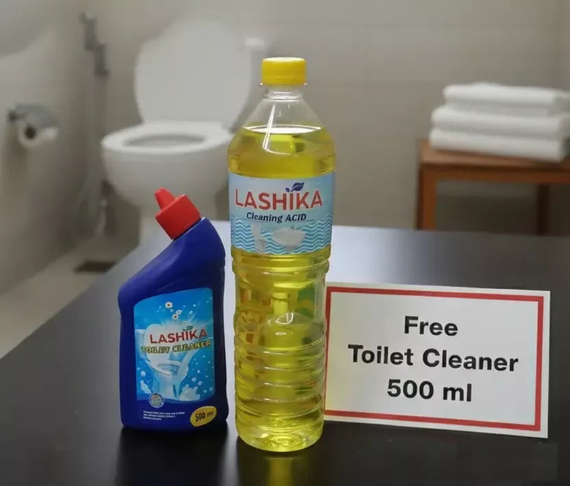 Lashika Cleaning Acid 1L with FREE Toilet Cleaner 500ml – Powerful Bathroom Cleaning Combo Mahathi Enterprises