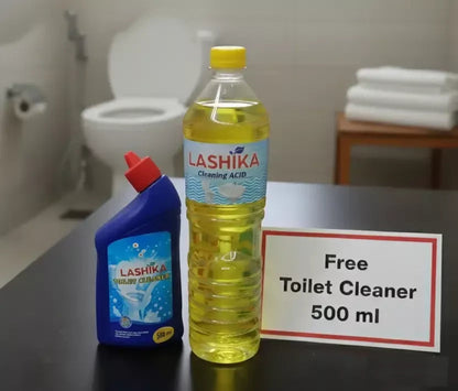 Lashika Cleaning Acid 1L with FREE Toilet Cleaner 500ml – Powerful Bathroom Cleaning Combo Mahathi Enterprises