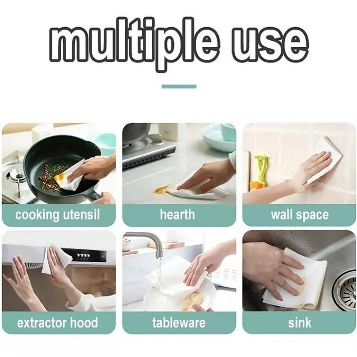 Kitchen Cleaning Wipes  Strong Decontamination Kitchen Wipes  Disposable Kitchen Wet Wipes Household Cloth Towel For Removing Grease Stains And Cleaning Glass (Pack Of 80 Pcs) HP DD