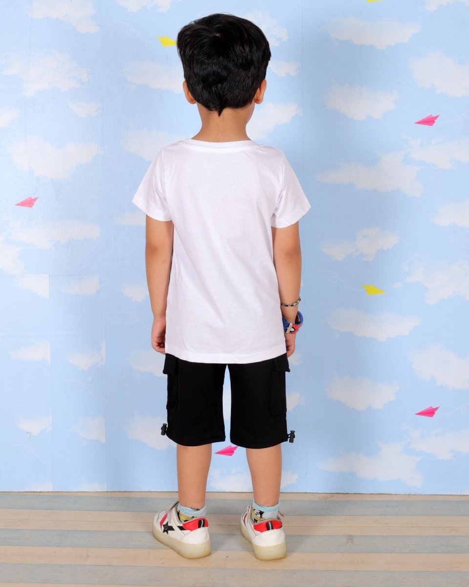 Holidays In Mountains Boys T-Shirt And Cargo Set - KCW-AN-HLGO-1-2