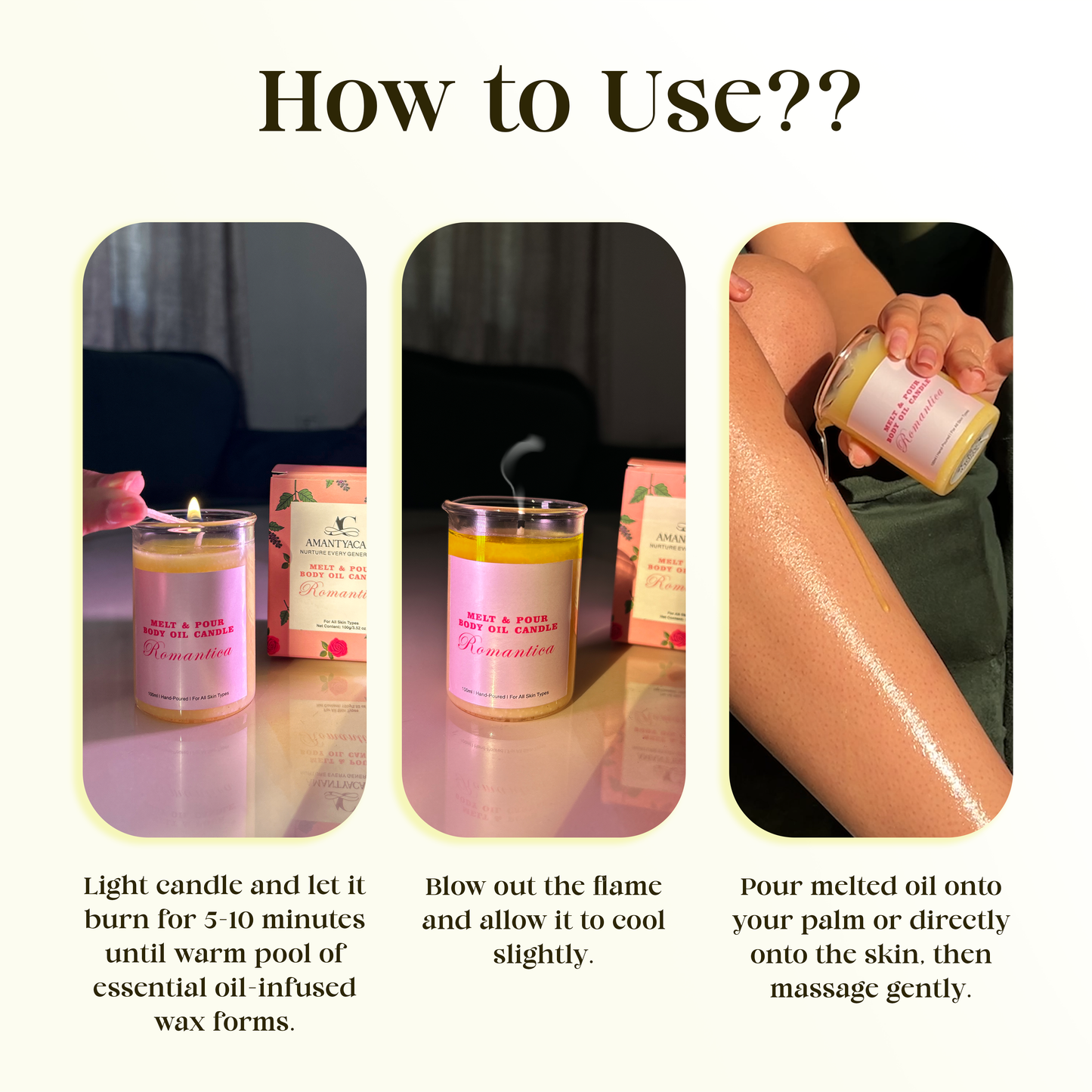 Melt & Pour Aromatherapy Body Oil Candle – Citronella (Lemon & Orange) by Amantya Care Amantya Care