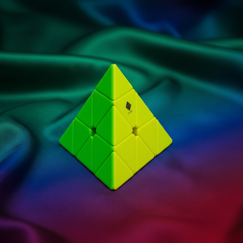 CUBELELO Pyraminx Stickerless Magic Speed Cube SUPER